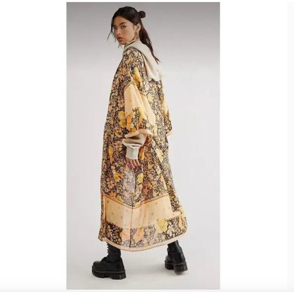 Free People X Spell Hibiscus Lane Maxi Kimono S/M